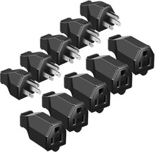 5 Sets Extension Cord Plug Replacement Male and Female Extension Cord Ends 125V