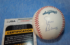ERNIE BANKS RON SANTO WILLIAMS PINIELLA Cubs Signed/Autographed Baseball JSA COA