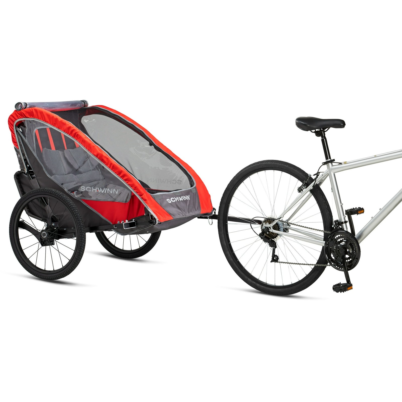 SCHWINN SUMMIT DELUXE INFANT TRAILER - RED
