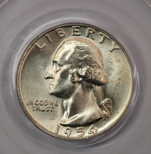 1954 Washington Quarter PCGS MS65