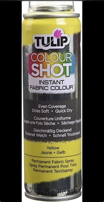 X6 Tulip Colour Shot Stofffarbe 103,5 ml sofort Stofffarbe gelb 