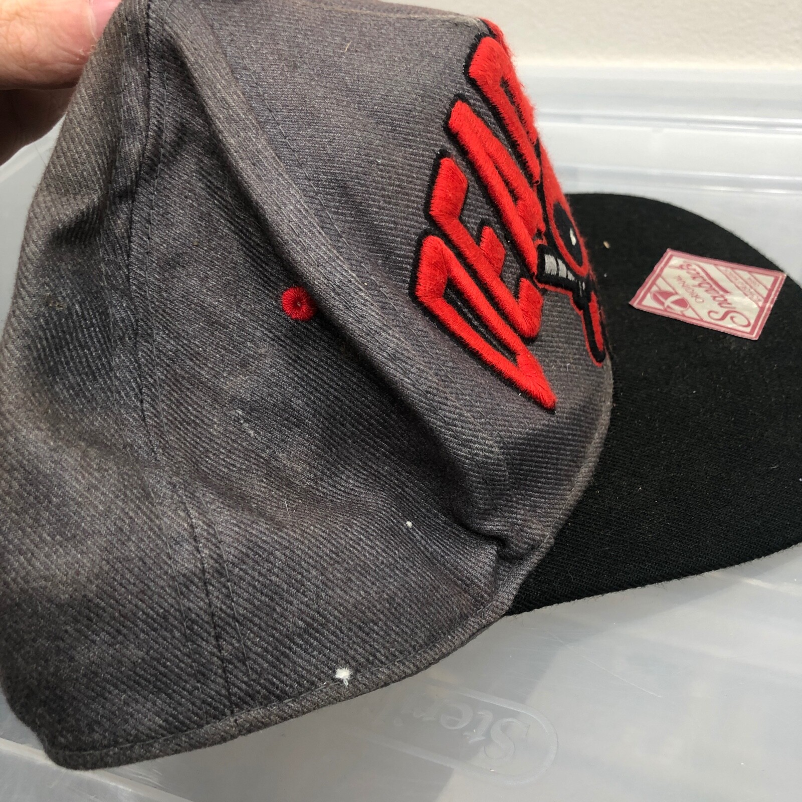 Deadpool Hat Gray Adjustable Size Cap Marvel Supe… - image 9