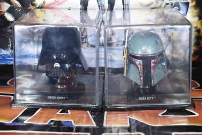 DARTH VADER UND BOBA FETT HELME - OHNE ZEITSCHRIFTEN STAR WARS FIGUREN REF D6990