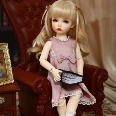 1/6 BJD Doll Girl BID Elin B-Free Face Make UP+Eyes+Clothes+wig+Shoes