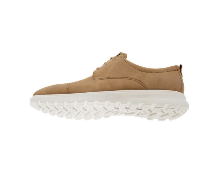 SAOLA Scarpe derby ibride uomo ECCO CS20 cammello cashmere punta a cappuccio Oxford 633104 60012