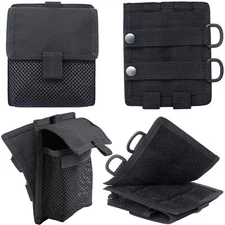 Tactical MOLLE Hook Loop Mesh Pouch Kit Bag for Belt Backpack Outdoor Activities