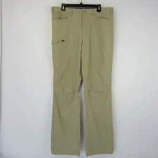Eddie Bauer Pants Men's 36x34 Cargo Hiking Trail Nylon Stretch Outdoors Beige