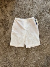 Womens EP Pro Tour Tech Golf Shorts, White, NWT, 2