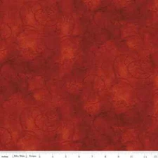 YARD ~ Dark Red Swirls, Blender By Riley Blake $3.99 Ships ANY Amount Of Fabric