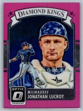 2016 panini diamond kings baseball jonathan lucroy diamond kings pink prizm #16