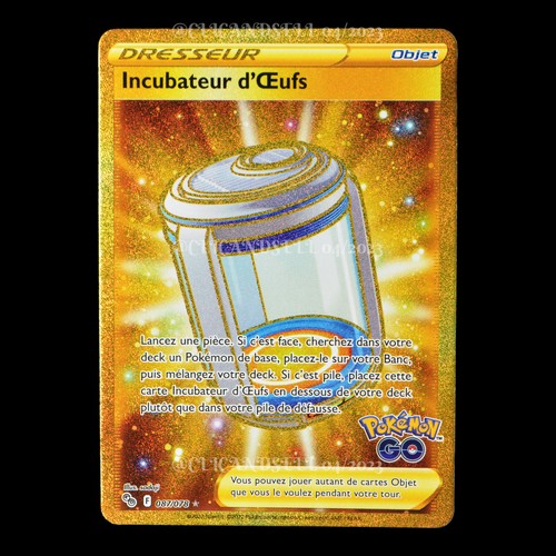 carte Pokémon Incubateur d'Œufs 087/078 #1 EB10.5 - Pokémon Go NEUF FR