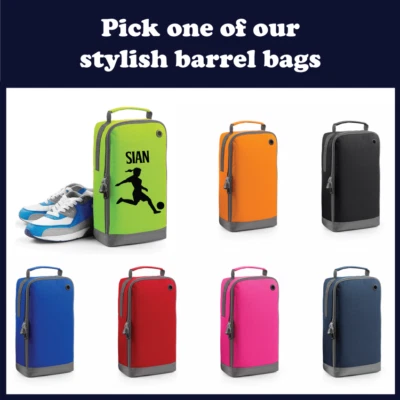 BAGBASE Personalised Football Boot Bag Boys Girls Customised Kids School PE Sports Gym