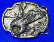 Eagle - A Magnificent Bird Of Prey - Vintage 1986 Siskiyou Belt Buckle