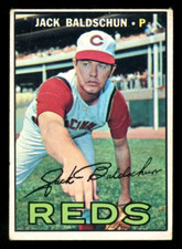 1967 TOPPS OPC O PEE CHEE BASEBALL 114 JACK BALDSCHUN VG-EX CINCINNATI REDS Card