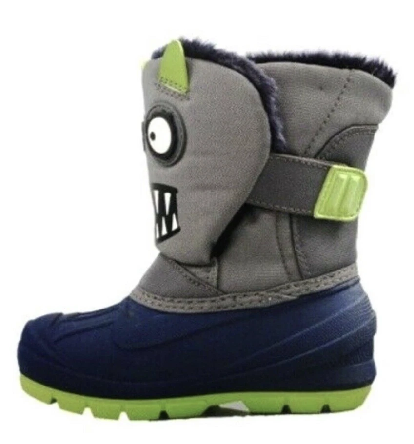 Cat & Jack Niños ' Gris Huxley Monster Resistente Al Agua Invierno -10F Botas - Imagen 2 de 3