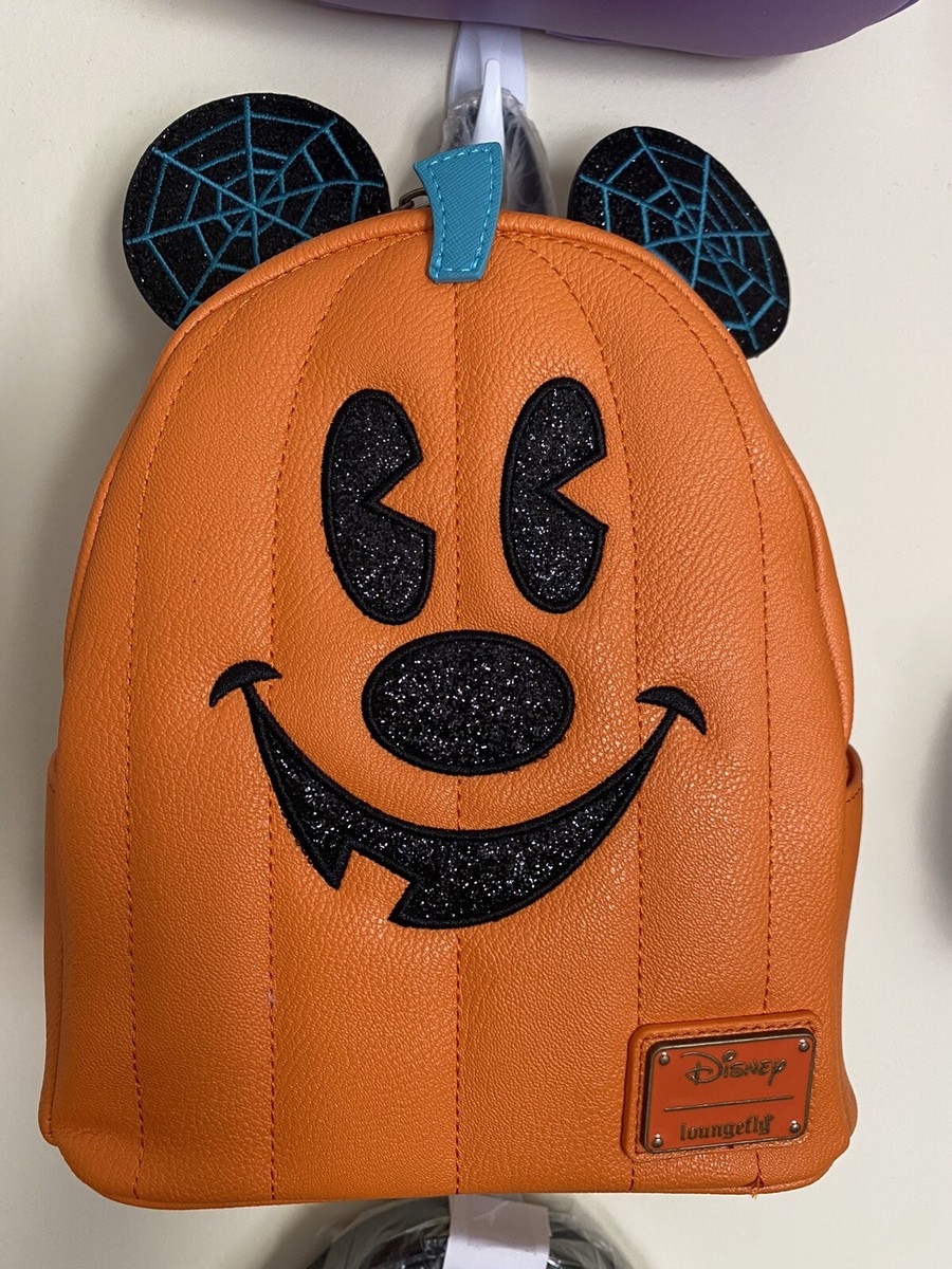 Disney Parks Mickey Mouse Jack-O'-Lantern Pumpkin Mini Backpack by  Loungefly NEW