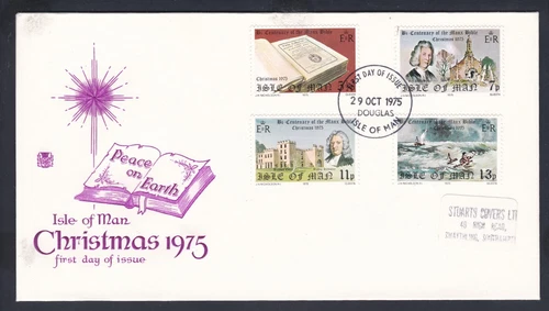 1975 ISLE OF MAN CHRISTMAS DECIMAL STAMP FIRST DAY COVER #31
