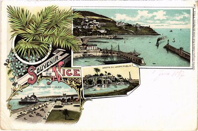 PC LITHO FRANKREICH SOUVENIR DE NICE (a53868)