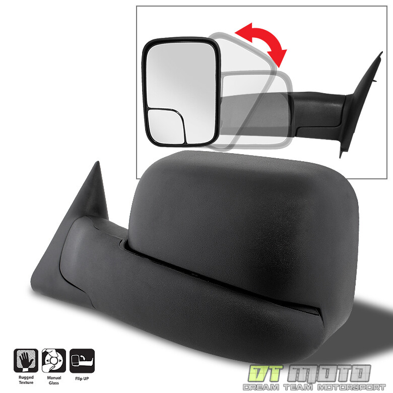 ACANII - Telescoping Flip Up MANUAL Towing Mirrors Non Heat - Foto 8