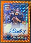 2024 Topps Chrome - Rookie Auto Caleb Williams Orange Geometric /25 (AU, RC)