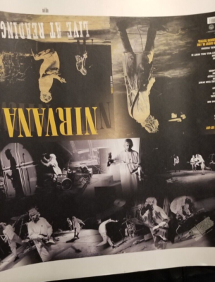 RARE - NIRVANA Live At Reading Artists 2 sided proof Lithograph