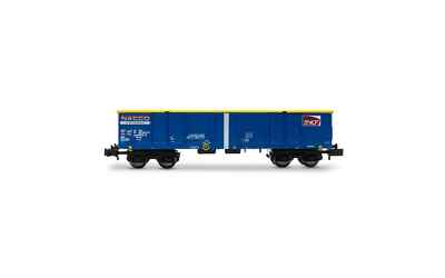 2 Wagons SNCF Tombereau Toit Coulissant Arnold – Échelle N 1/160, Voie CC, Occasion