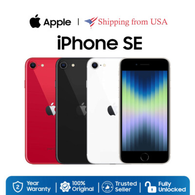 NEW SEALED Apple iPhone SE 3rd Gen (2022) 64-256GB US Fully Unlocked All Carrier