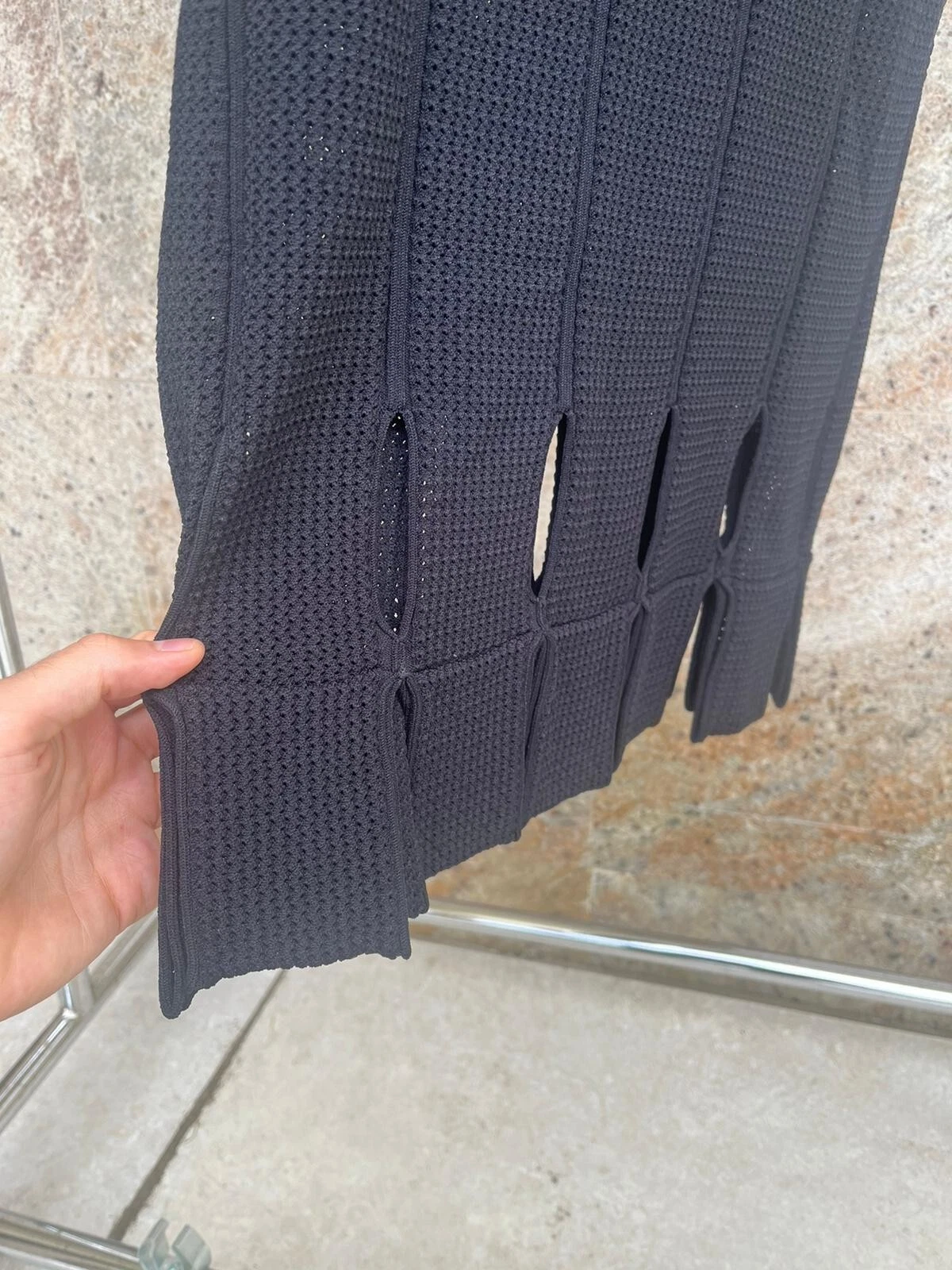 Abito Bottega Veneta LW Viscosa Loops nero Nuovo con etichette M