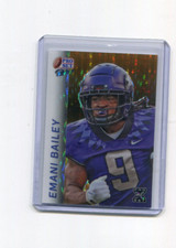 2024 Leaf Pro Set Metal Football Retro Gold Pulsar Emani Bailey Rookie 1/1