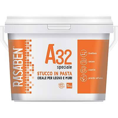 Stucco pasta legno muro k2 rasaben a32 kg  5 (2 pezzi) K2