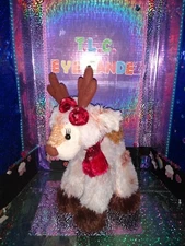 Vtg. 🦄Encore Group Christmas "Hazel" The Reindeer w/Wired Legs '2006 15" Plush!
