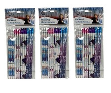 DISNEY MOVIE FROZEN 2 : PACK OF 3 - 12X Pencils School Supplies