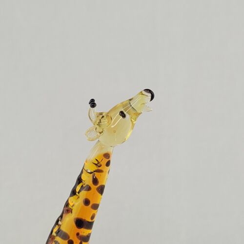 Vintage Murano Giraffe mundgeblasene Glas Figur Original Etikett Made in Italy - Bild 5 von 19