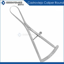 1 Castroviejo Caliper Round 0-40mm 6" Surgical Dental Instruments