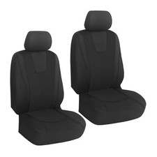 2PCS Car Seat Covers, Comfortable Breathable Front Seat Covers, Highly Black