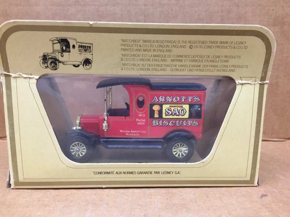 MATCHBOX MODELS OF YESTERYEAR Y-12 1912 FORD MODEL T ARNOTT'S BISCUITS - Image 2 of 4