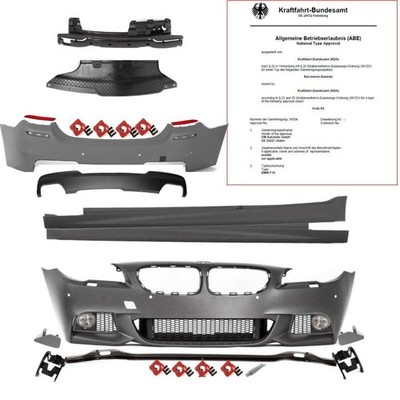 Komplettpaket Sport Stoßstange Vorne hinten Seite passt für BMW F10 M-Paket 550i