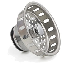 Durable Kitchen Sink Basket Strainer 3-1/4 Inch for Standard Drains with Stopper