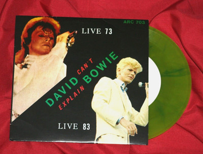 DAVID BOWIE - CAN'T EXPLAIN - 7'' GREEN VINYL - VERY RARE WHITE LABEL