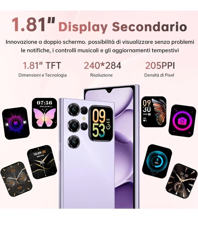 OUKITEL C62 Smartphone Android 15 con Schermo Posteriore, 16GB +128 - Immagine 4 di 4