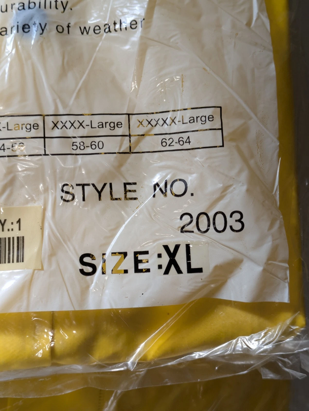 Lot of 6 River City 2003XL Classic 3-Piece RainSuit Yellow Size XL .35mm PVC MCR image 5