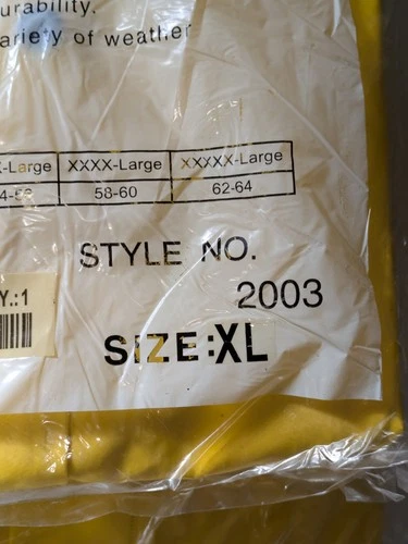 Lot of 6 River City 2003XL Classic 3-Piece RainSuit Yellow Size XL .35mm PVC MCR image 5