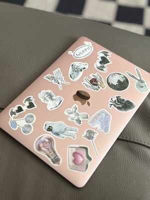 Apple MacBook 12-inch Rose Gold Laptop, Webcam, Wi-Fi, USB-C, with Stickers