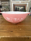Vintage Pyrex Pink Gooseberry Cinderella Mixing Bowl 444 Nesting Bowl 4qt