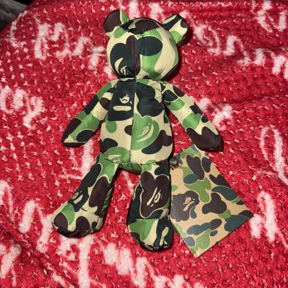Bolso de Mano Embalable BAPE by A Bathing Ape ABC Camo Bear Eco "Camuflaje Verde" Foto 3 de 4