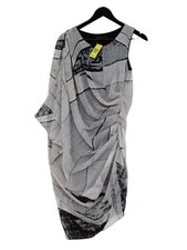 Religion Bodycon Midi Dress M in Grey