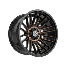 1 X XF Off-Road XF-234 Satin Black & Bronze Machined Double Dark Tint 17X9