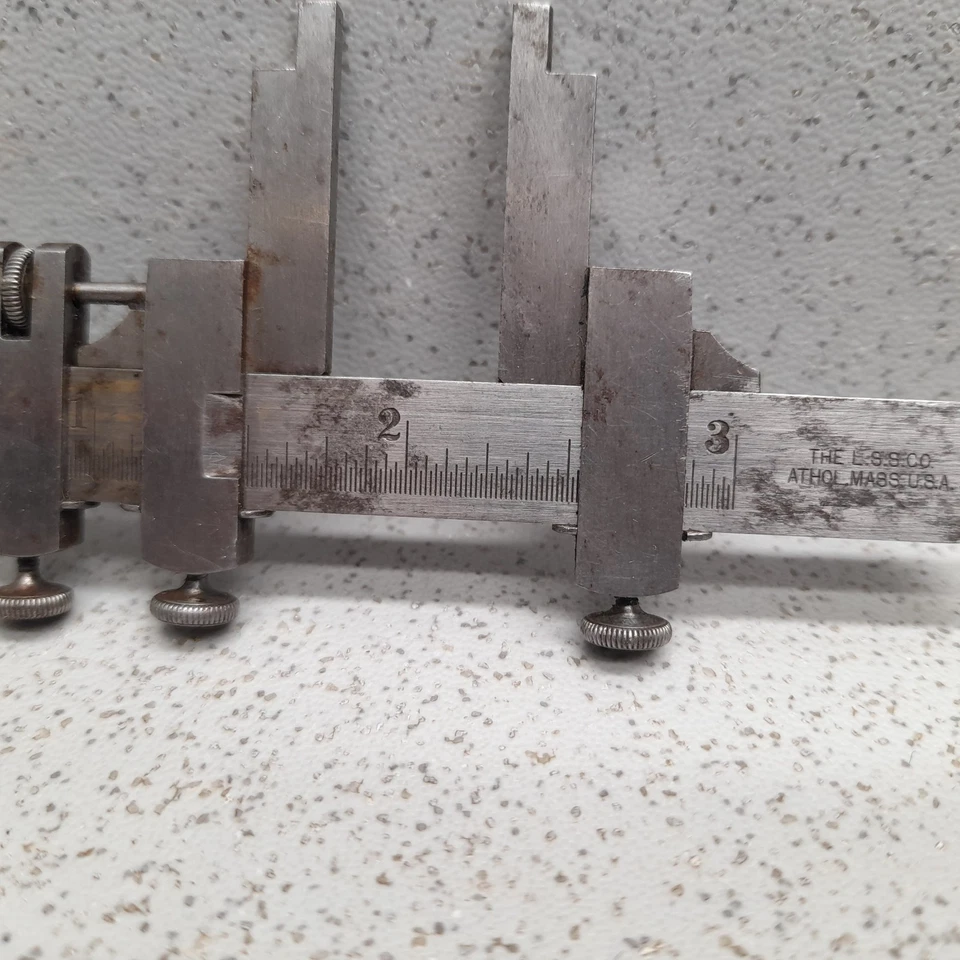 Vintage L.S. Starrett Co. Athol. Mass. USA Small Vernier Caliper - Image 4 of 4
