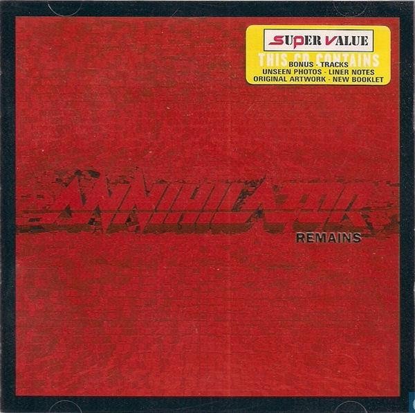 Annihilator Remains CD Germany Steamhammer 2002 CD. Has info sticker on front
