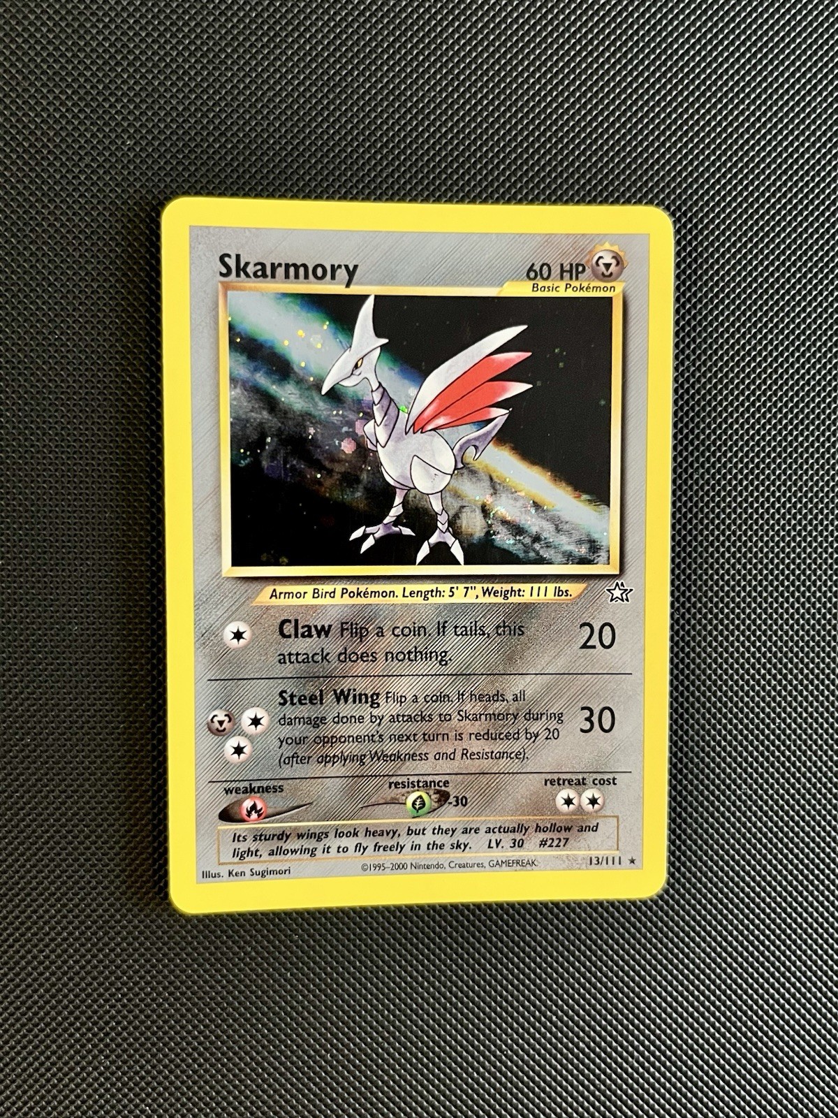 Pokémon TCG - Near Mint Skarmory 13/111 Neo Genesis Holo Rare